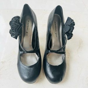 Madden Girl Mary Jane black high heels size 8.5